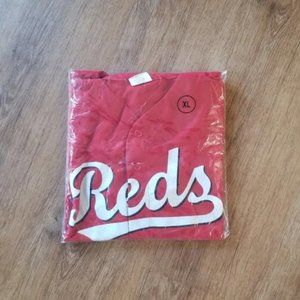 Joey Votto #19 Cincinnati Reds button down jersey XL